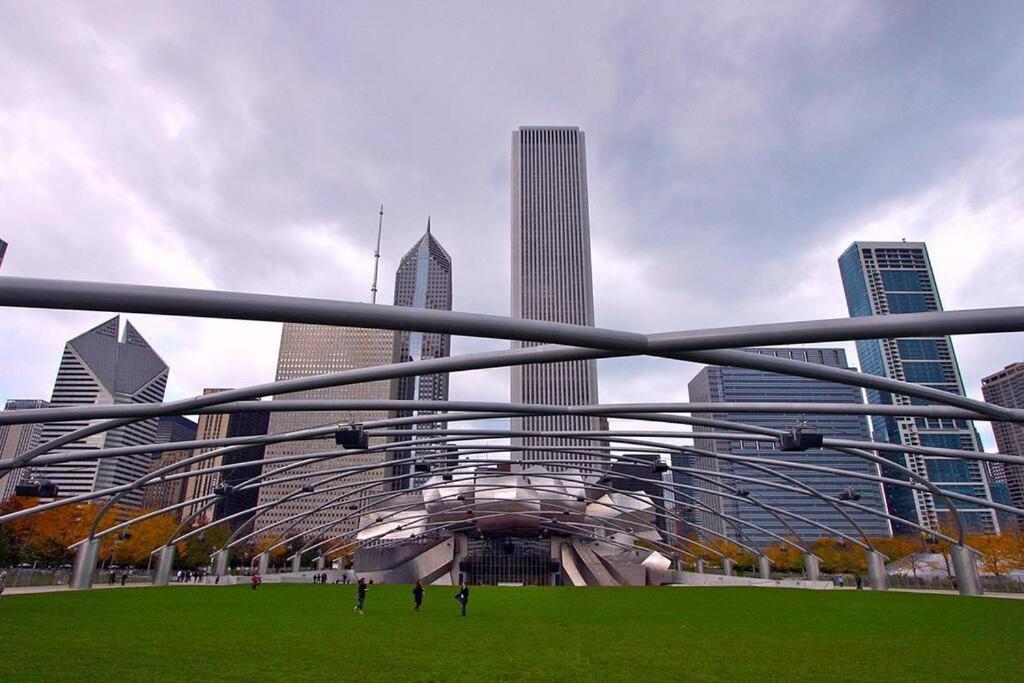Spacious 2Br Vacation Rental With City View, Optional Parking And Gym Near Mccormick Place & Downtown Chicago Attractions المظهر الخارجي الصورة
